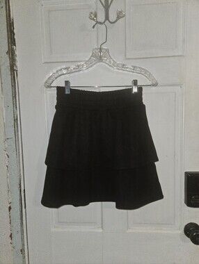 THML Faux Suede Tiered Skirt..small